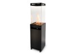 Lighthouse gas fire column Black