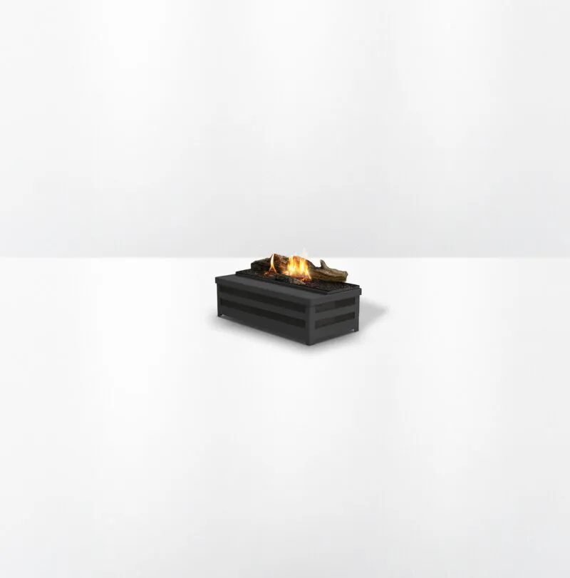 free standing ethanol fireplace - Basket Fire Logs