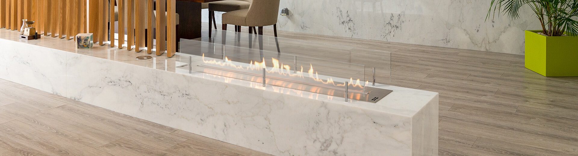 fla3 Luxury Long Fireplace