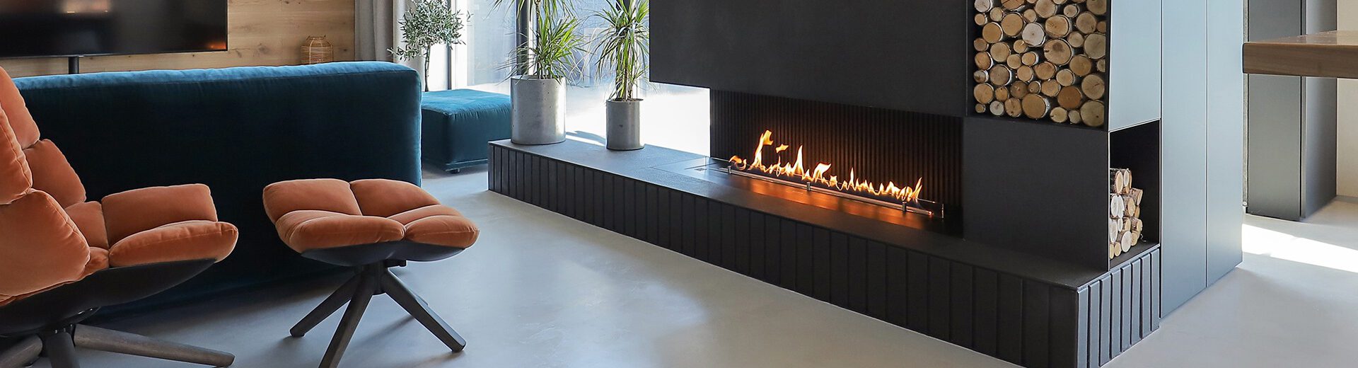 fla3 luxury linear fireplace