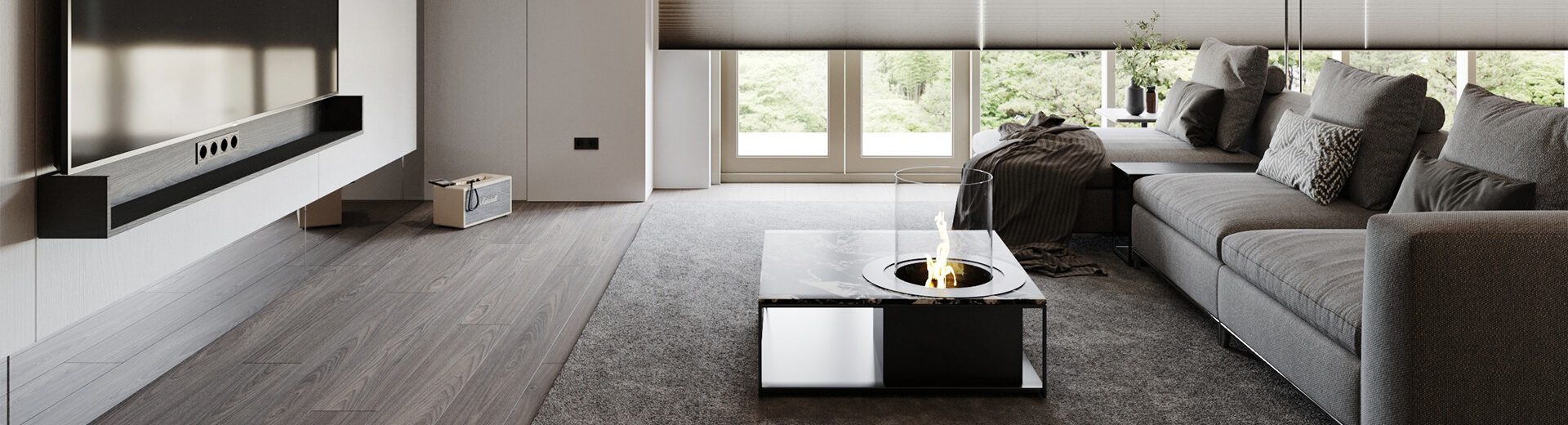 Rondo round bioethanol burner