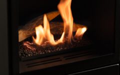 scandinavian fireplace