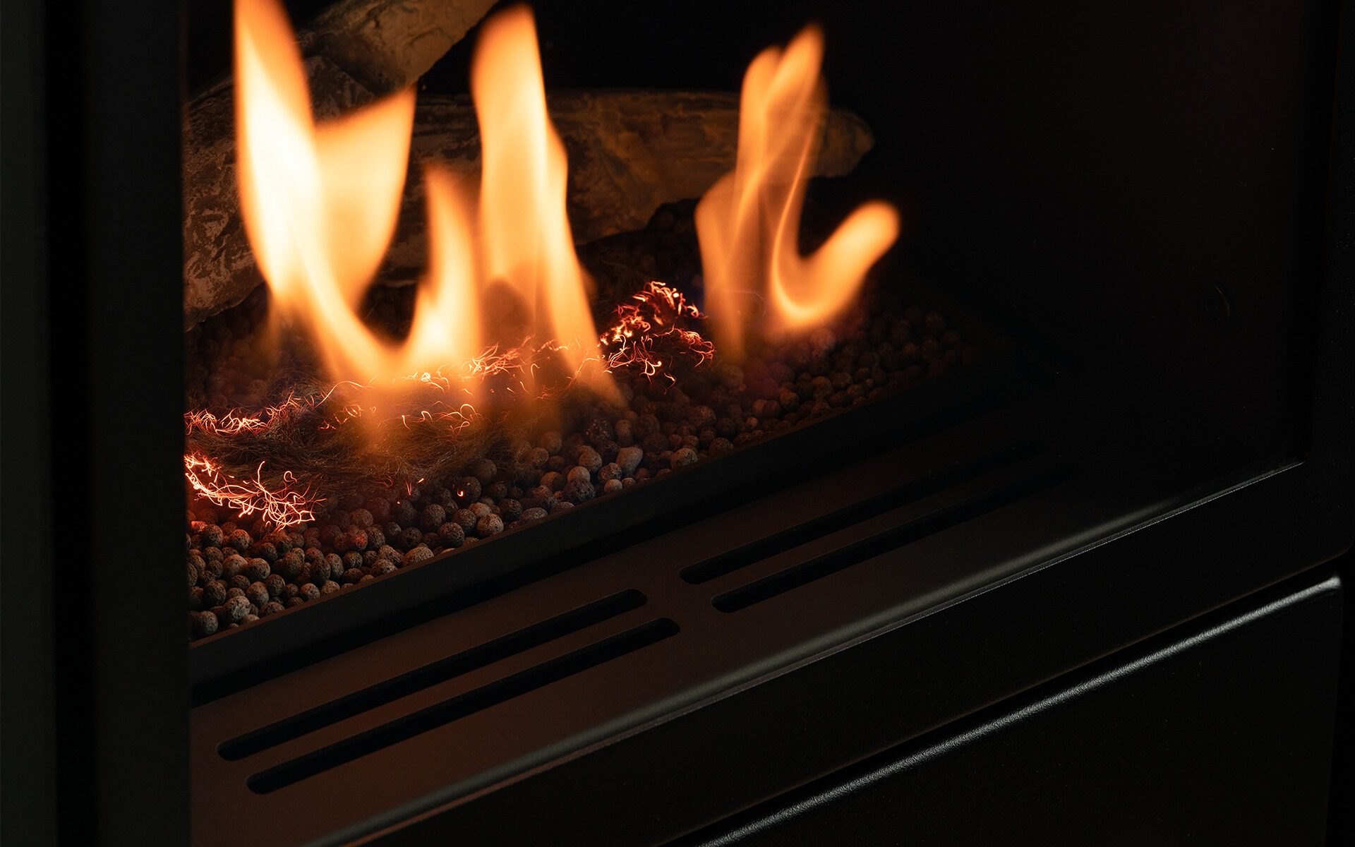 scandinavian fireplace