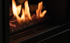 scandinavian fireplace
