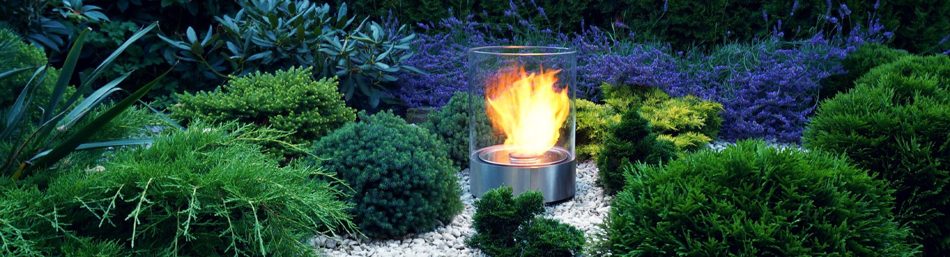 Simple steel fireplace