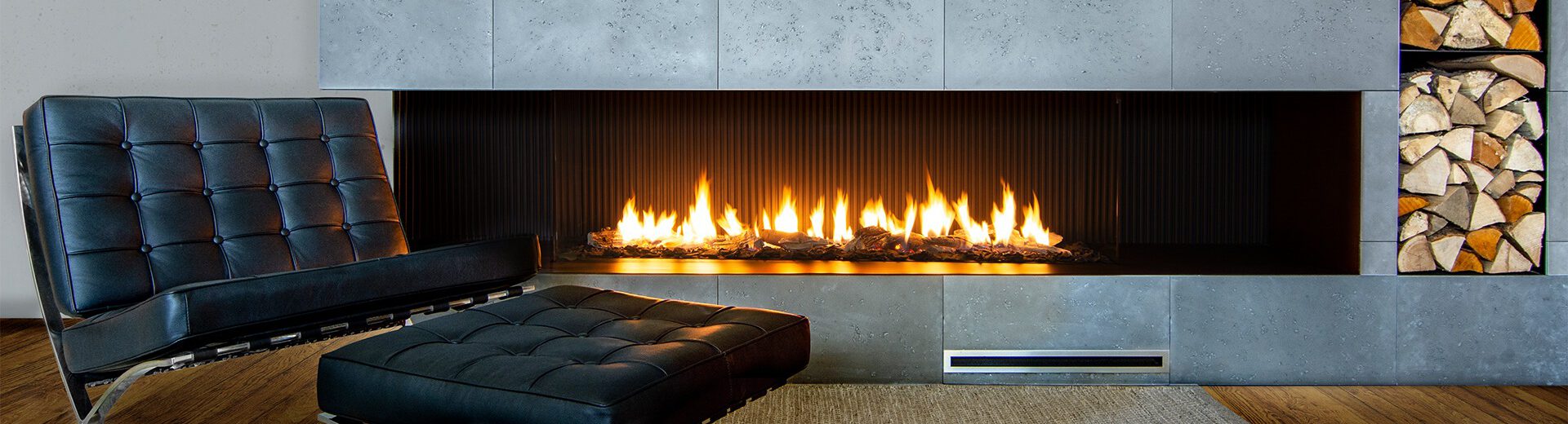 custom gas fireplace Sinatra