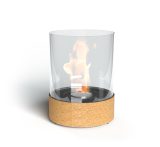 dancing flame - round glass fireplace